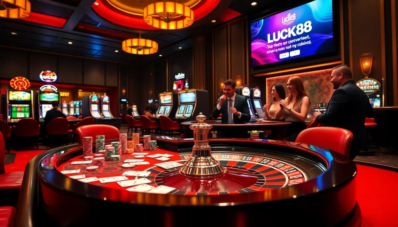 Engage in thrilling gameplay at LUCK8 Casino with vibrant tables and exciting promotions.