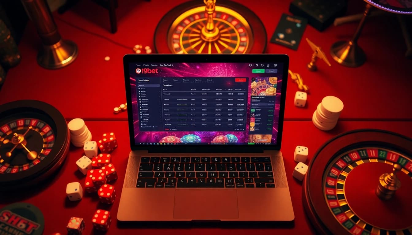 Experience the excitement of i9bet with this vibrant casino interface blending digital and traditional elements.