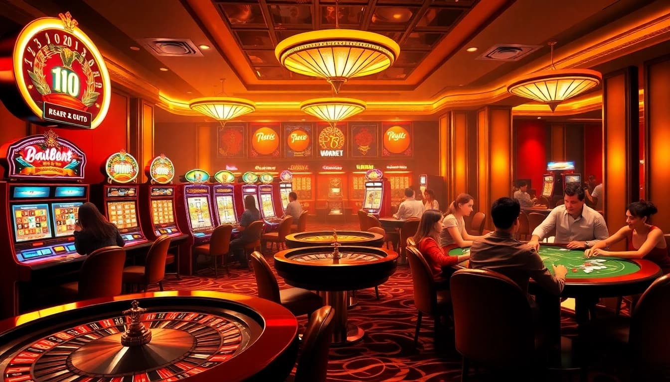 Experience the thrilling atmosphere of asupanjitu with exciting casino games and vibrant players.