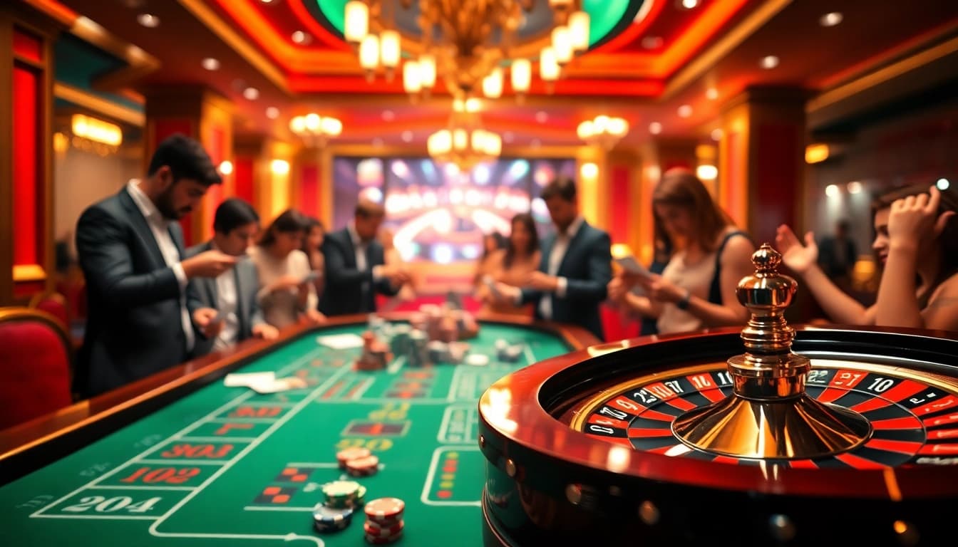 Experience the thrill of lô đề uy tín with vibrant casino visuals showcasing exciting betting.