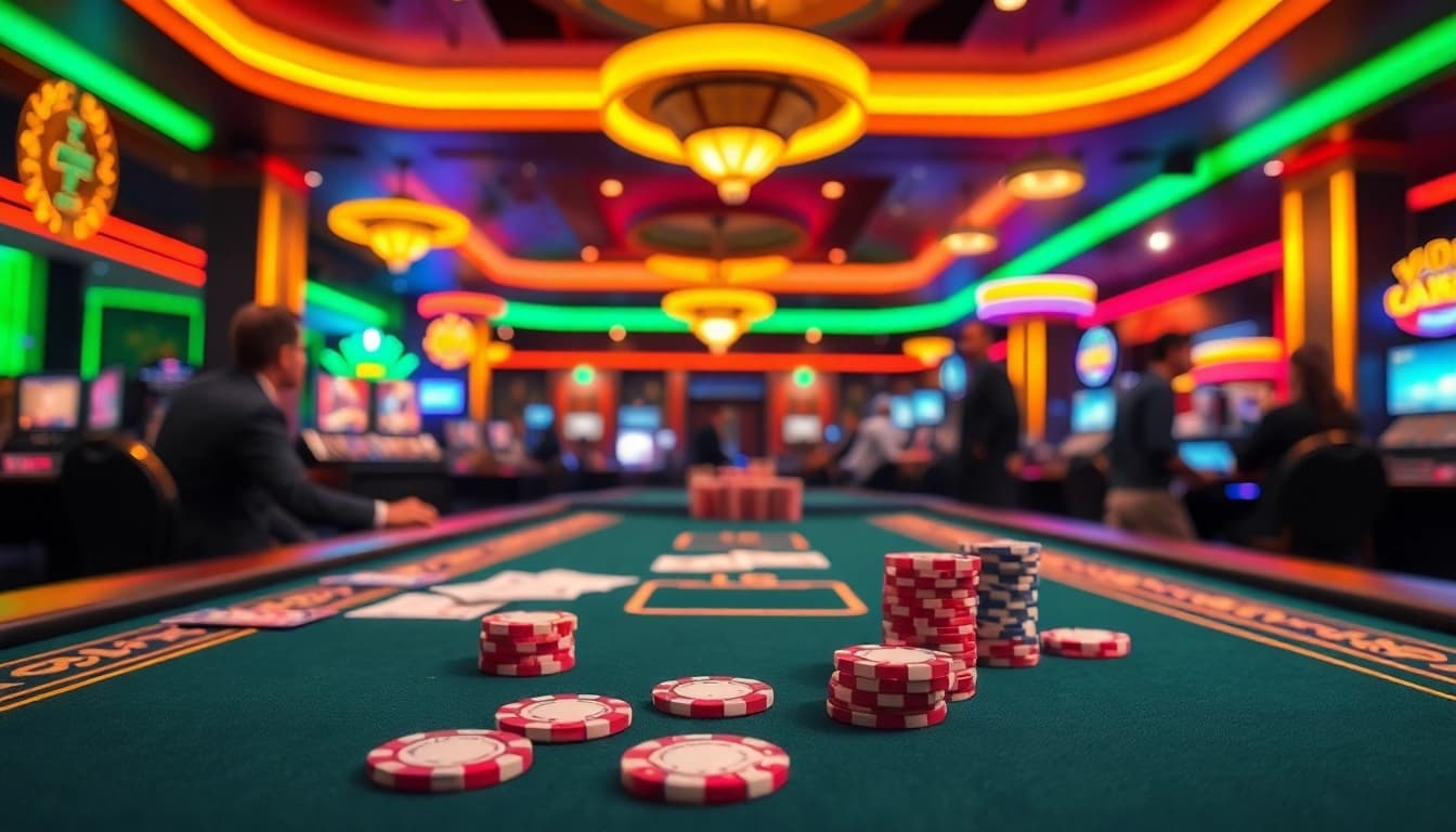 Experience thrilling gameplay at y3娱乐 with vibrant casino atmosphere and dynamic gaming elements.