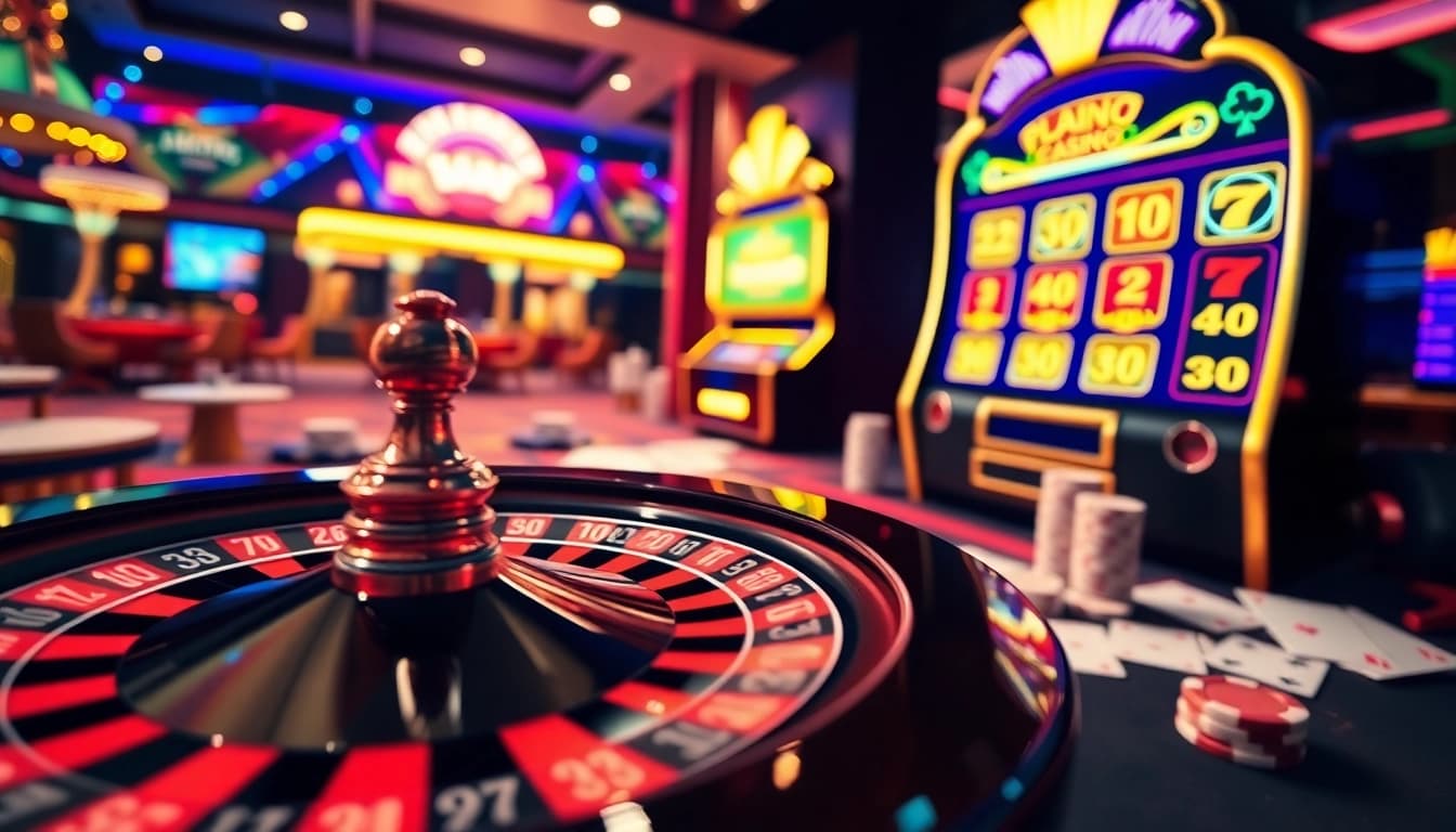 Experience the thrill of online gambling with link vào dr88, featuring vibrant casino visuals.