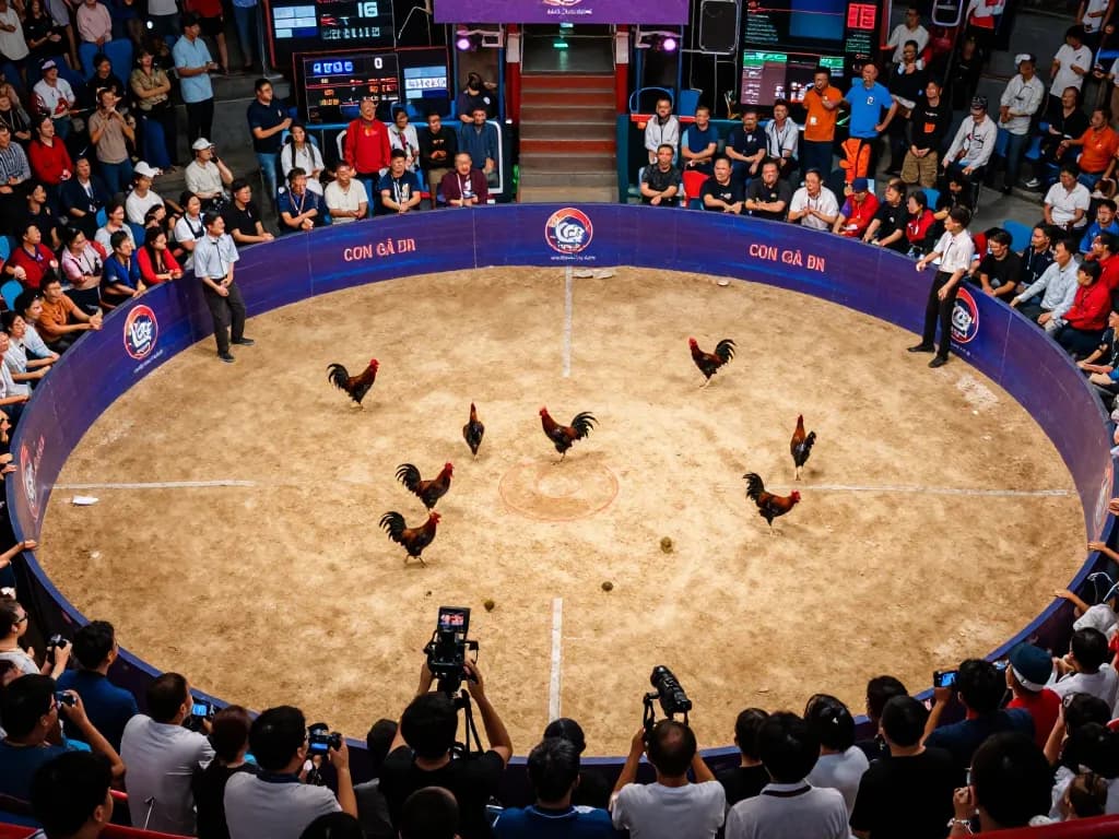 Experience trực tiếp đá gà thomo with thrilling cockfight action at Con Gà Đen's live streaming event