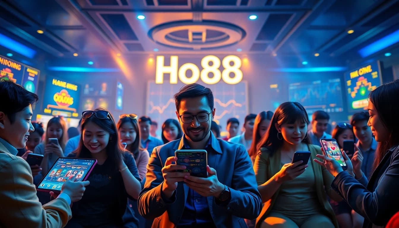 Exciting online gaming scene showcasing Ho88's platform features and vibrant user experience.
