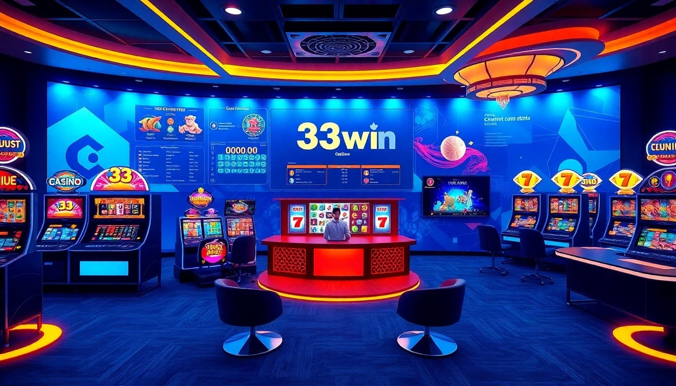 33win online casino interface featuring vibrant gaming options and a user-friendly design