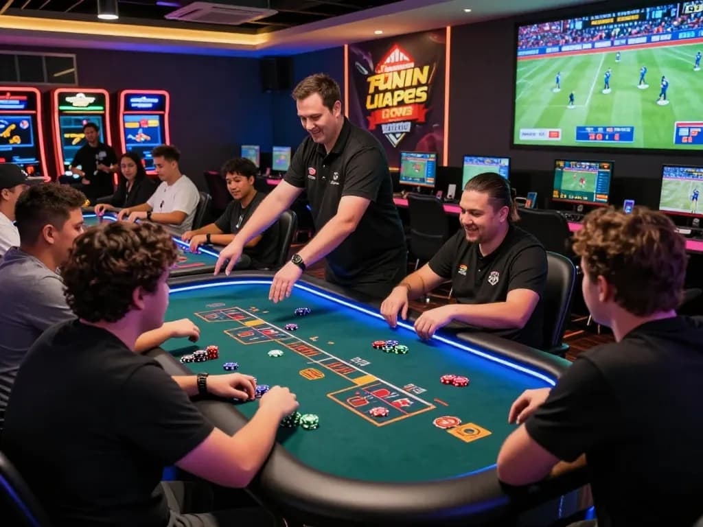 Exciting online gaming scene at trang chủ nk88 with diverse players enjoying live casino games.