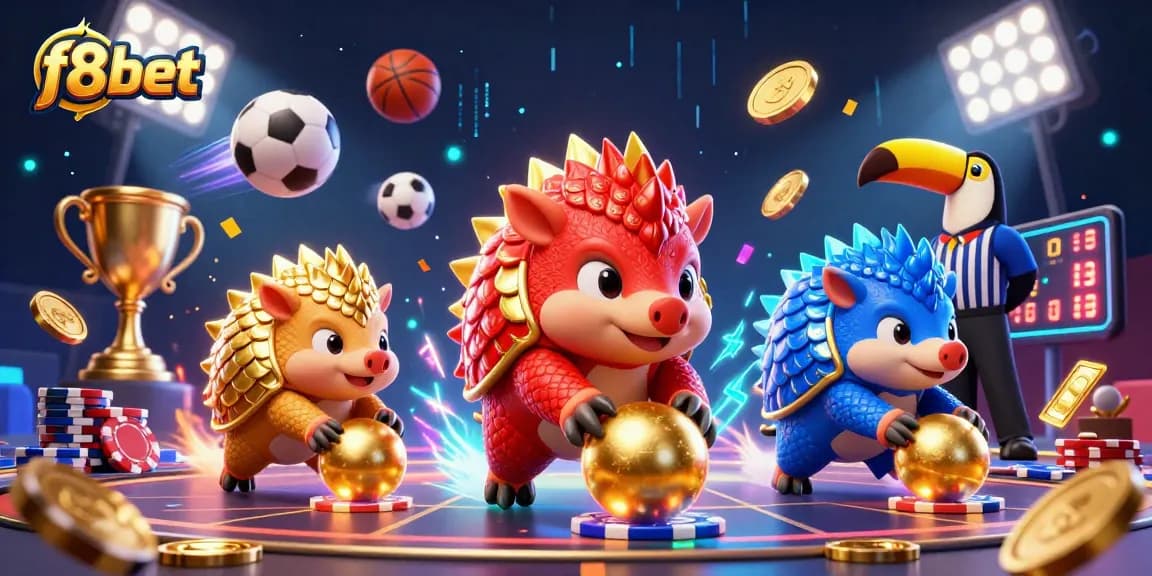 Experience thrilling gameplay at f8bet with dynamic pangolins and vibrant casino scenes.