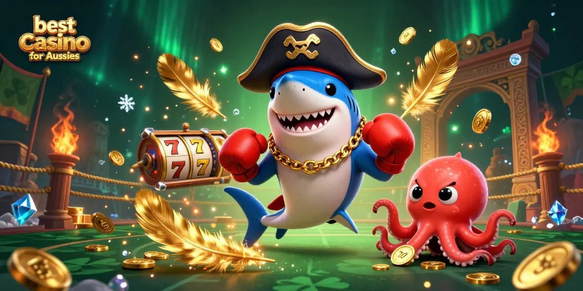 Experience the thrill at the best casino platforms for Aussies with vibrant characters and fun elements.