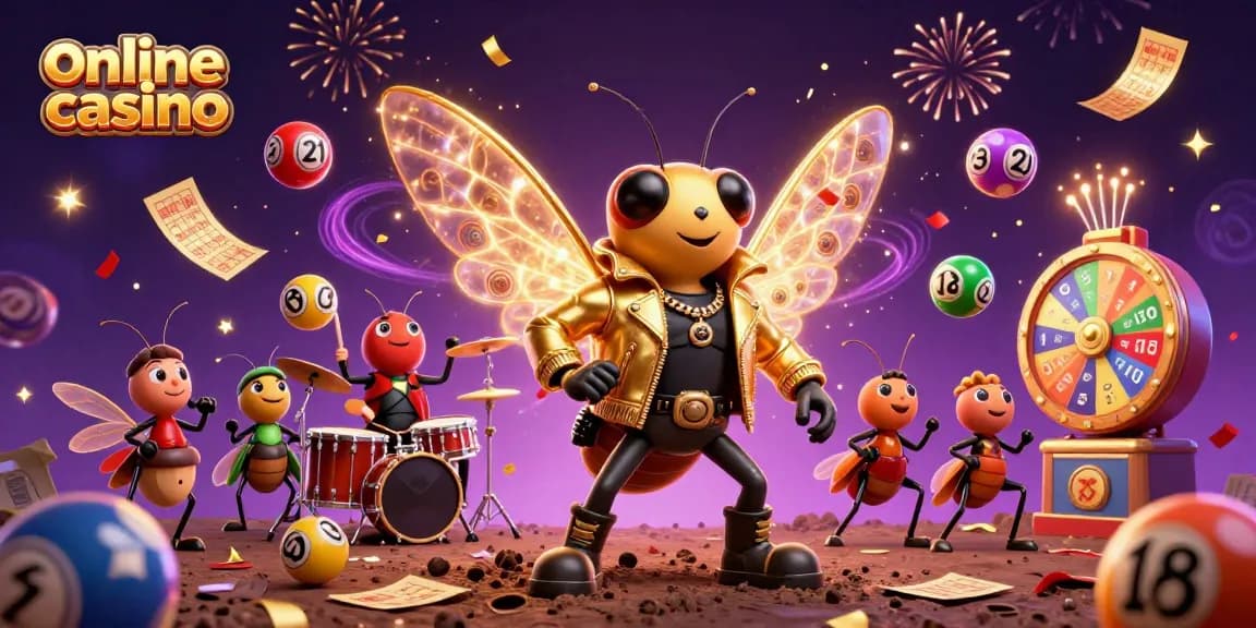 Experience excitement with dynamic characters celebrating online casino gaming.