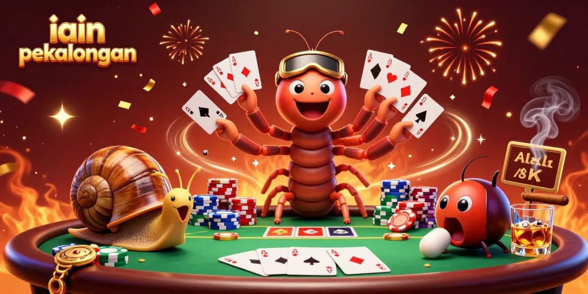 Spin the table at IAIN Pekalongan's vibrant casino, featuring a millipede dealer and high-stakes excitement.