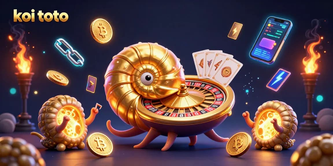 Engage with koi toto and spin golden roulette, captivated by vibrant 3D casino elements.