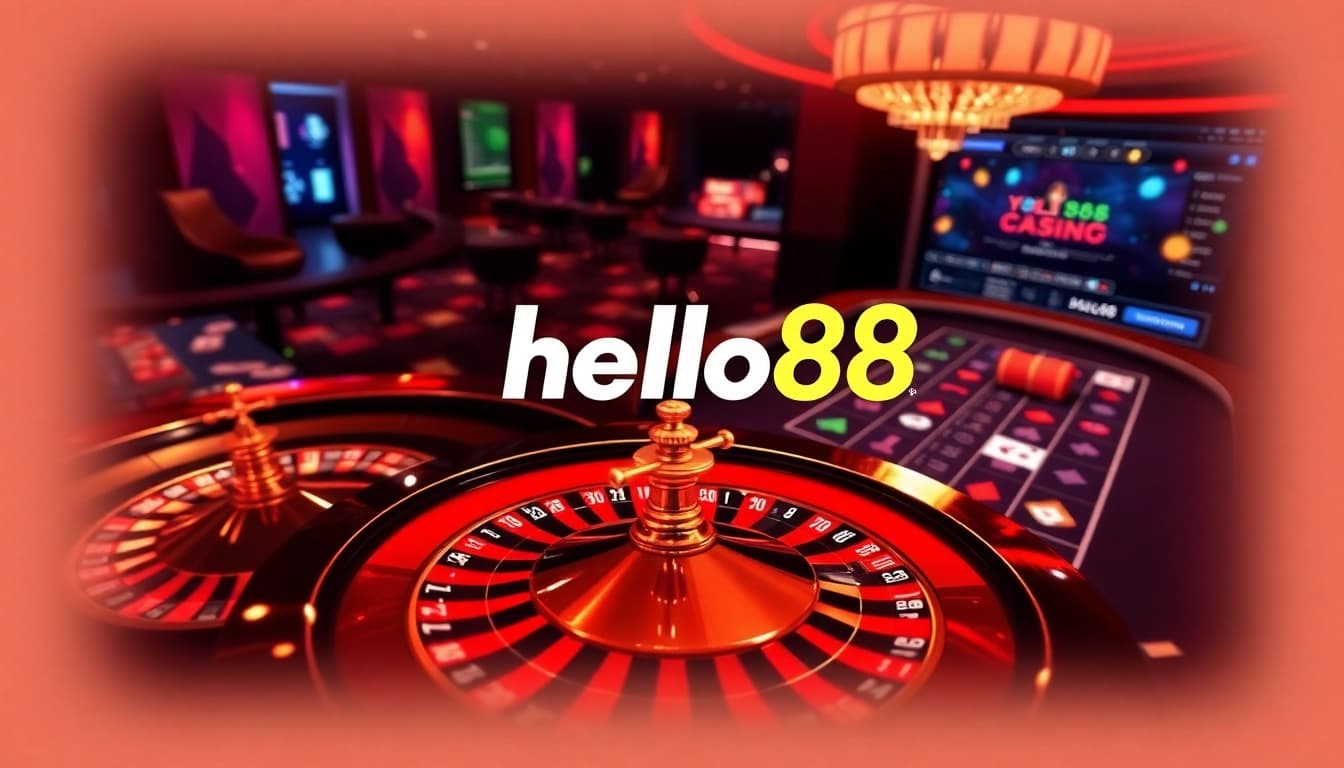 Experience luxury gaming thrills at hello88 with vibrant casino tables and dynamic betting elements.