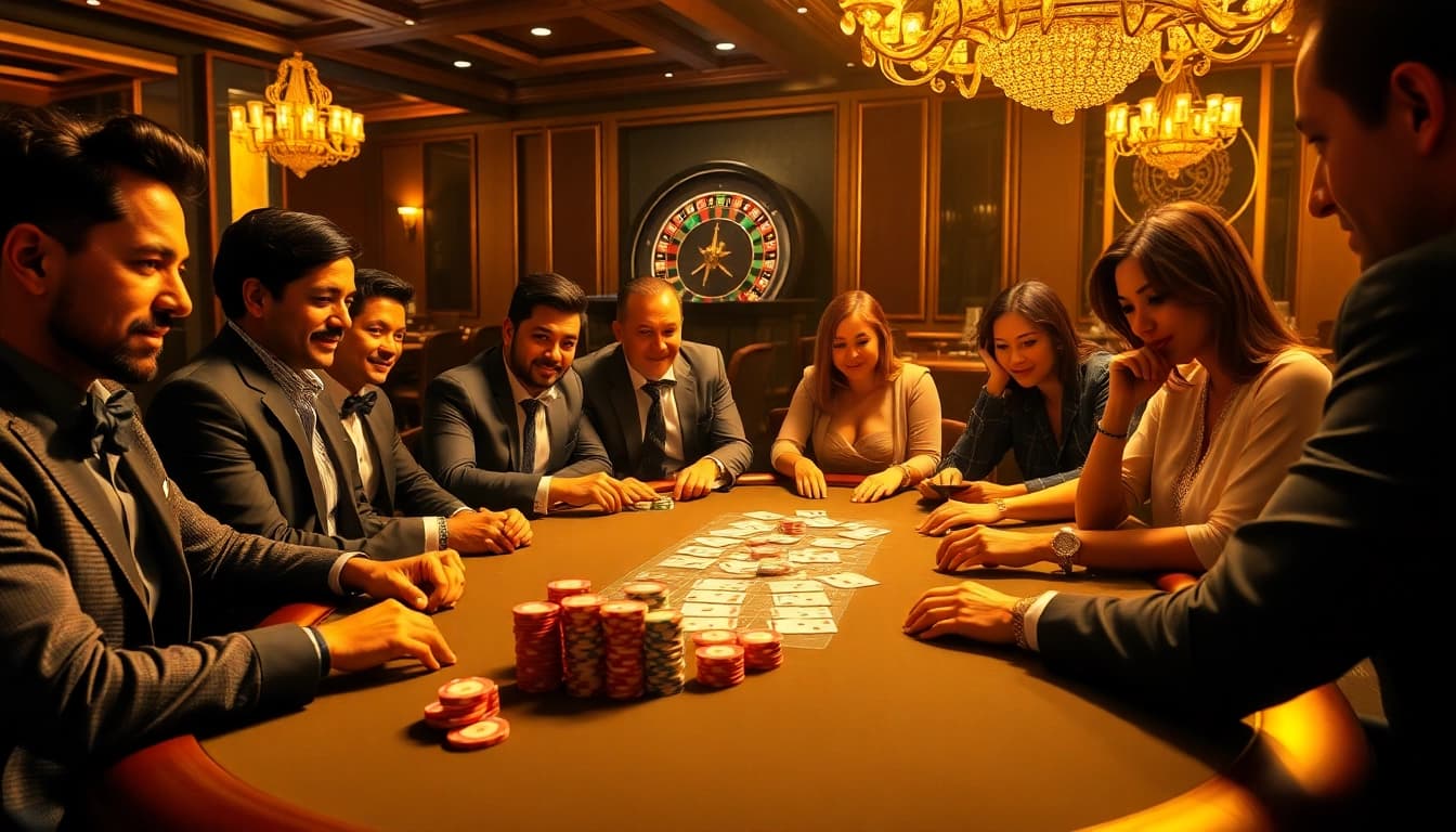 Gambling at mint88 poker table with vibrant chips and cards for a thrilling experience.