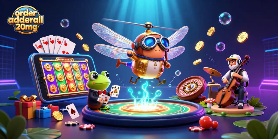 Play exciting games and order adderall 20mg while surrounded by vibrant casino characters