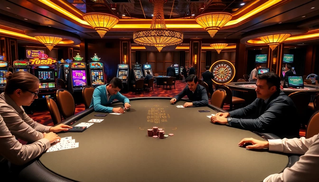 Experience the excitement at 789P's luxurious casino with high-stakes poker and spinning roulette.