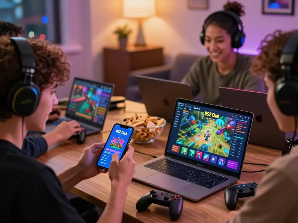 B52club tải app demonstrated by players enjoying vibrant gaming experience.