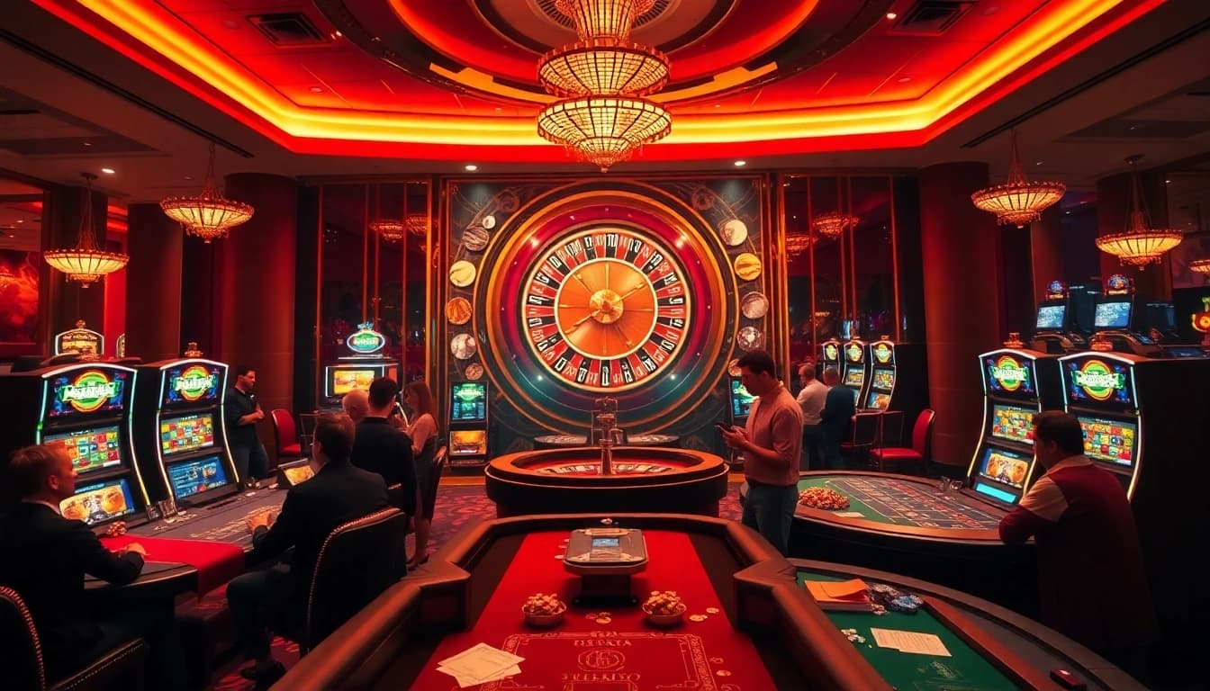 shbet players enjoying an immersive casino experience with vibrant games and elegant decor