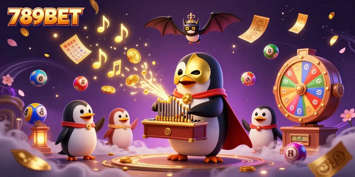 Play and win big with 789BET in a vibrant 3D casino world filled with lottery elements.
