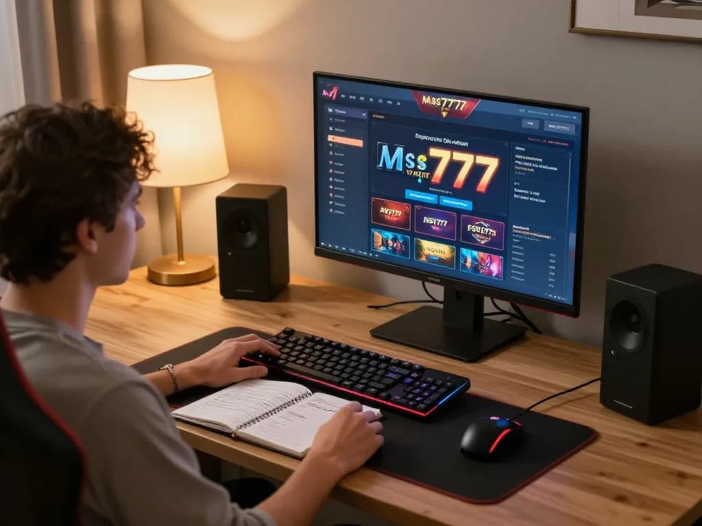 Engaging online gaming session on msg777 platform with strategic betting notes.