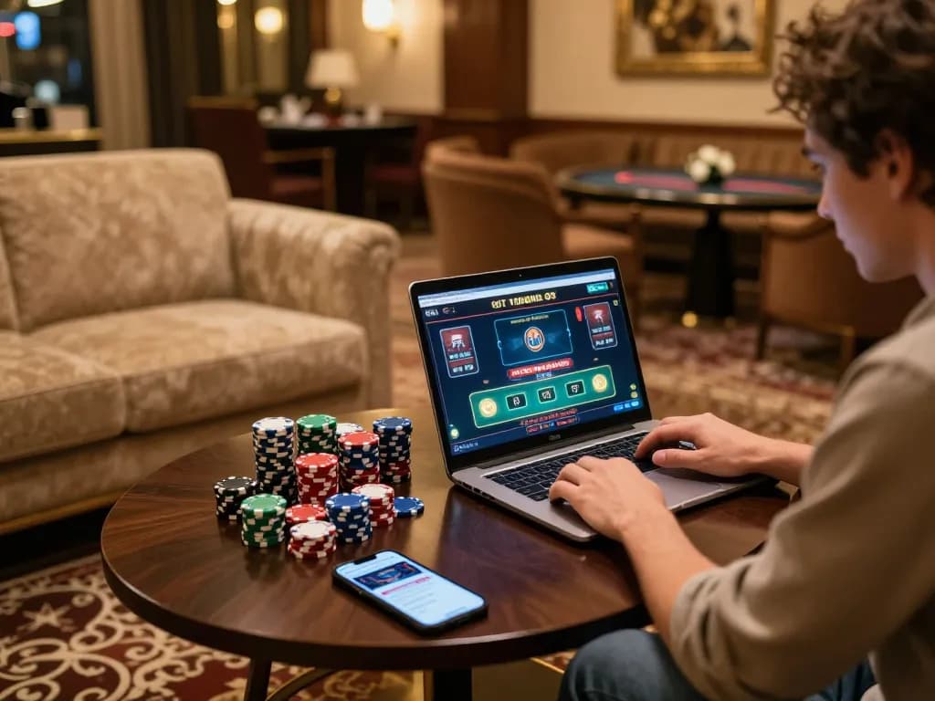 Player engaging with TR88 casino app for an exciting live gaming experience.