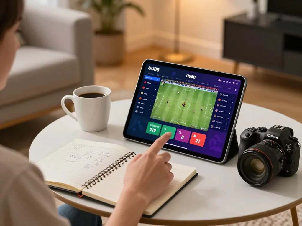 Betting on sports via UU88 online platform, featuring dynamic statistics and gameplay