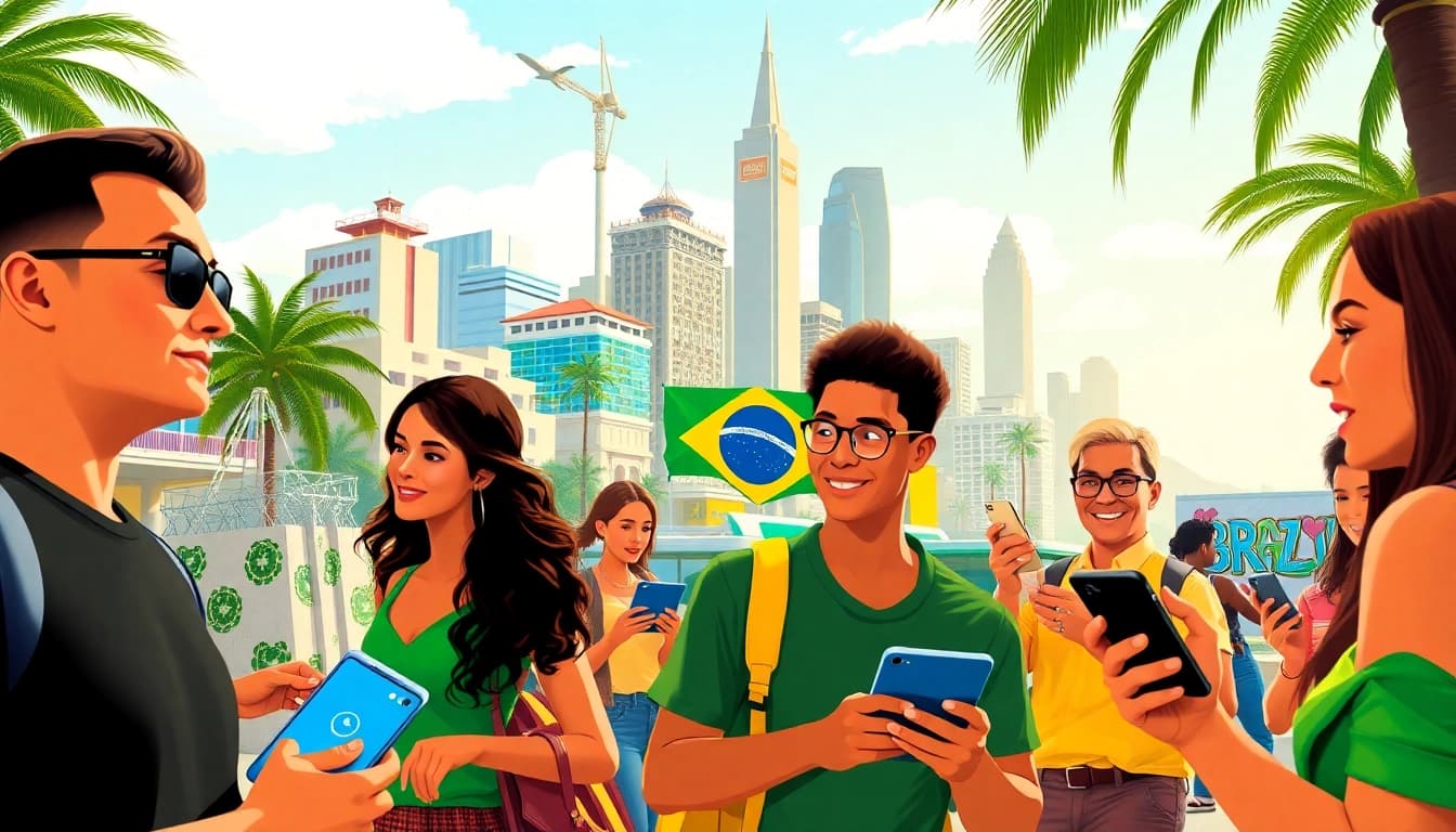 Engage with the latest developments in brazil igaming news highlighted in a vibrant Brazilian city.