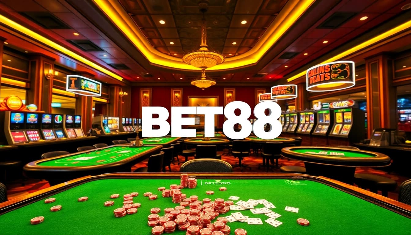 Experience the thrill of winning at BET88 with exciting casino games and vibrant visuals.