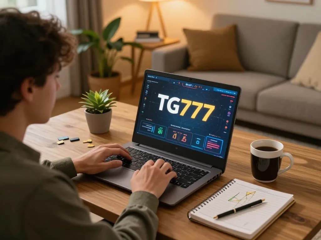 Engaging in online gaming on TG777 while managing bets and strategies in a cozy home setting.