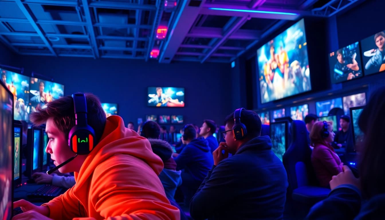 Bermain garasislot dalam suasana lounge game modern yang penuh energi.