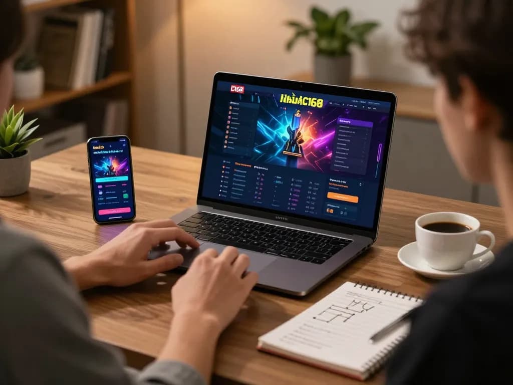 Player engaging with Nhà cái C168 online gaming interface, showcasing strategic gameplay.