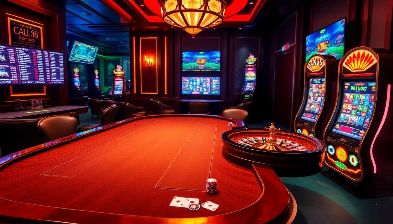 Engage with Typhu88's vibrant casino atmosphere, showcasing thrilling games and dynamic online betting.