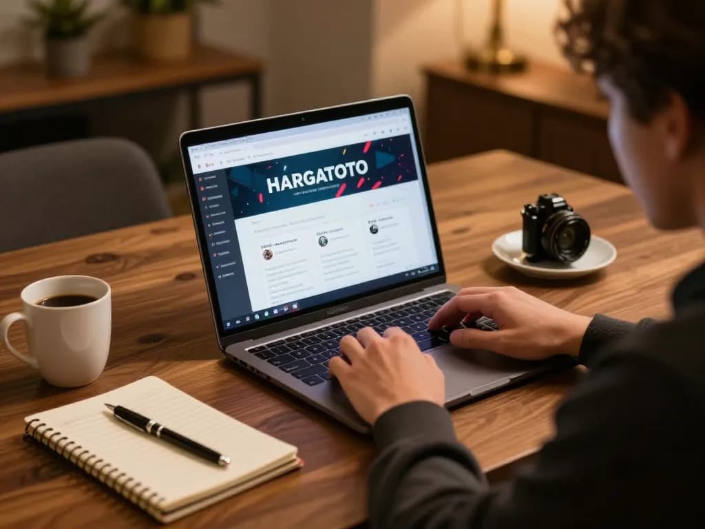 Engaging online gaming experience at HARGATOTO with players strategizing for harga toto.