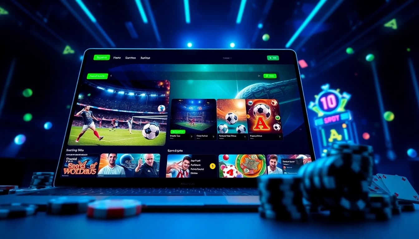 Goal123 online gaming platform interface featuring sports betting and casino games in a vibrant design.