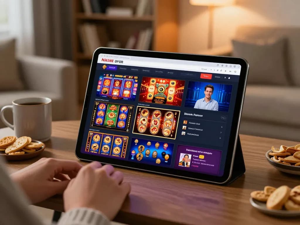 Players enjoying PH22 online casino games on tablet, showcasing immersive gameplay vibe