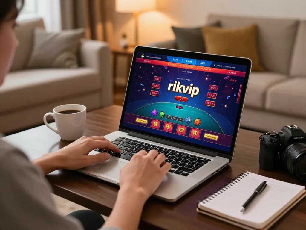 Interactive rikvip online gaming scene showcasing an engaged player ready to place bets.