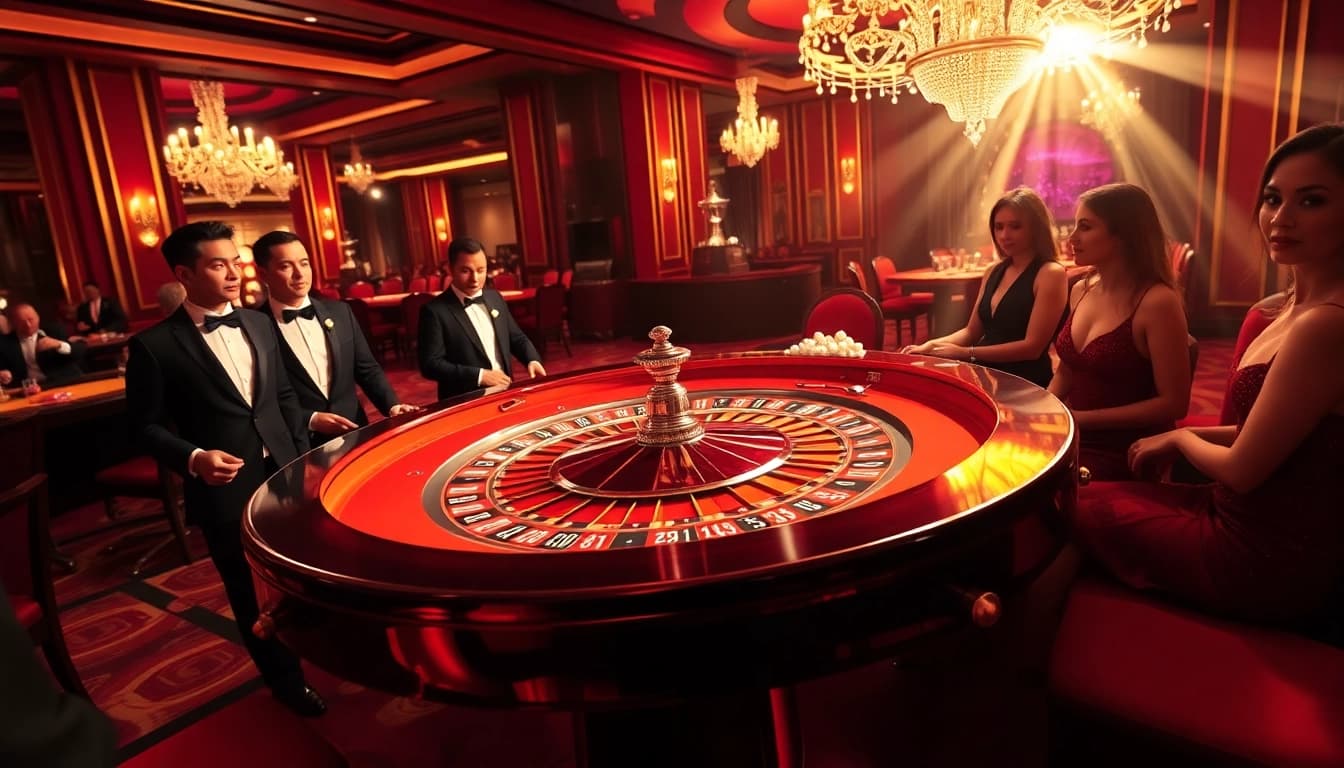 Tampilkan pengalaman taruhan mendebarkan agen bola sbobet di meja roulette yang megah.