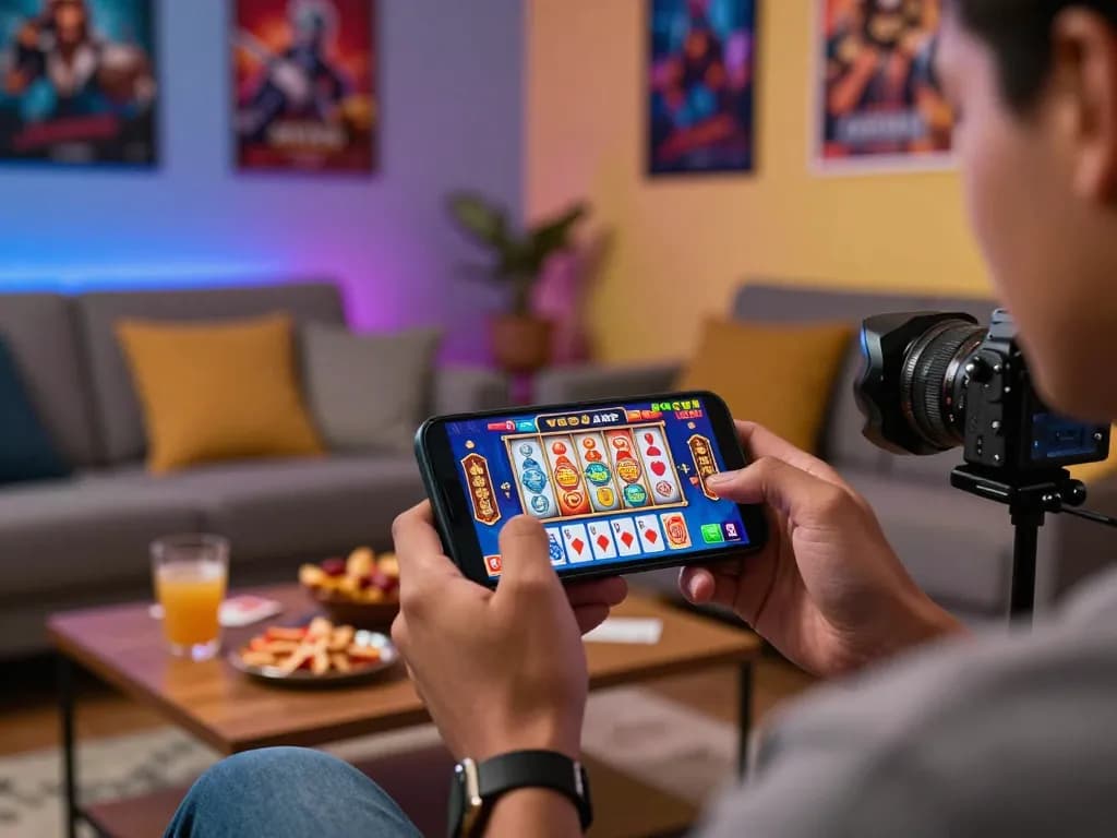 Engaging Wild Sultan APK mobile gaming scene with traditional casino elements and a cozy atmosphere.