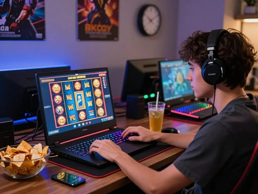 Menghadapi permainan situs gacor online dengan mesin slot yang cerah dan suasana yang nyaman.