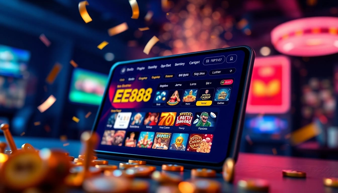 Engage with the EE88 platform by logging in to explore diverse games and secure betting options.