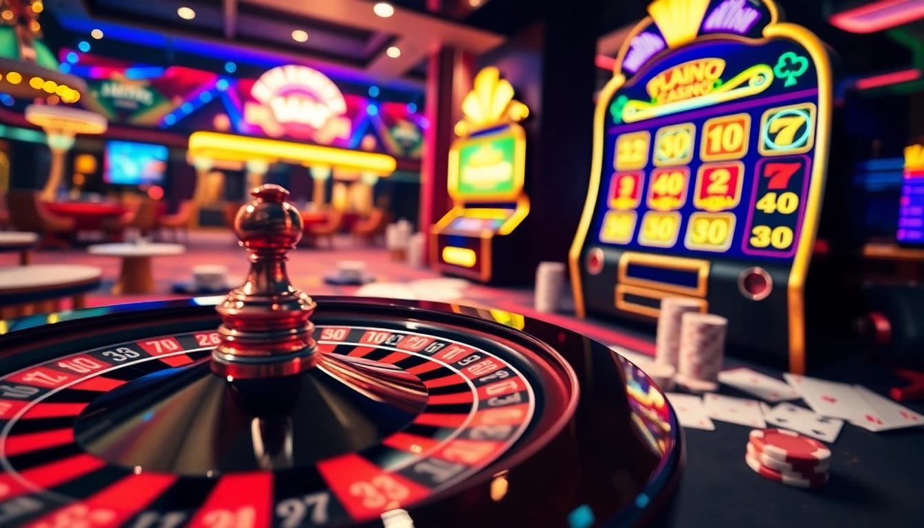 Experience the thrill of online gambling with link vào dr88, featuring vibrant casino visuals.