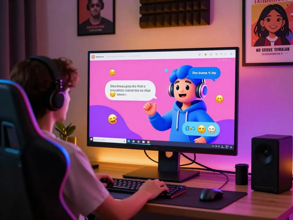 Engaging digital character in a cozy room showcasing the dynamic experience of porn ai chat.
