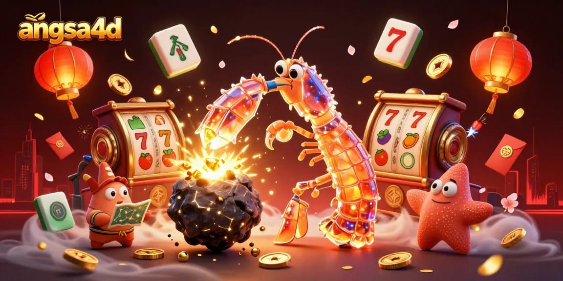 Experience the thrill of winning with angsa4d's dynamic slot game scene showcasing vibrant characters and casino elements.
