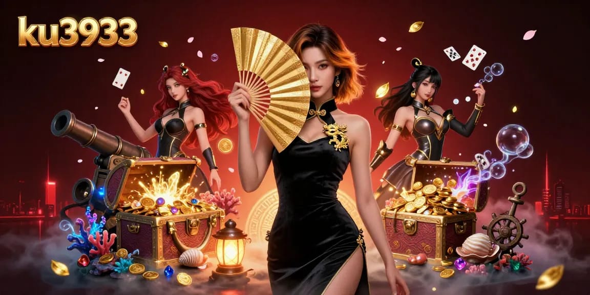 Experience thrilling gaming with ku3933 as you discover treasures, golden coins, and vibrant characters.
