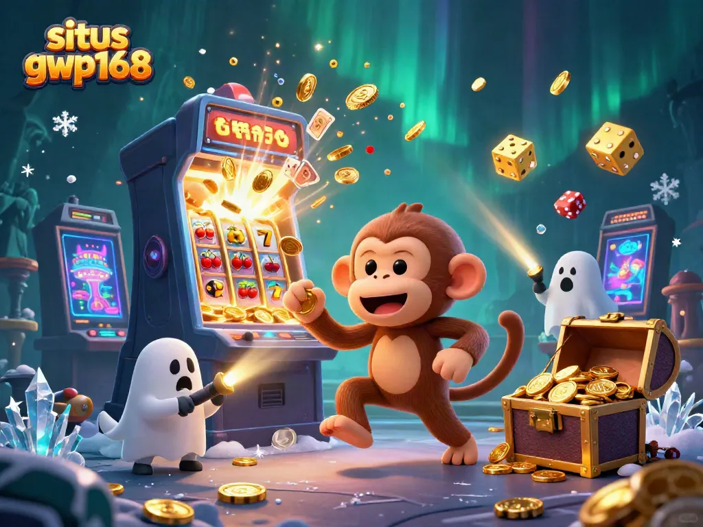 Visualisasi permainan di situs gwp168 dengan karakter lucu dan mesin slot yang memukau