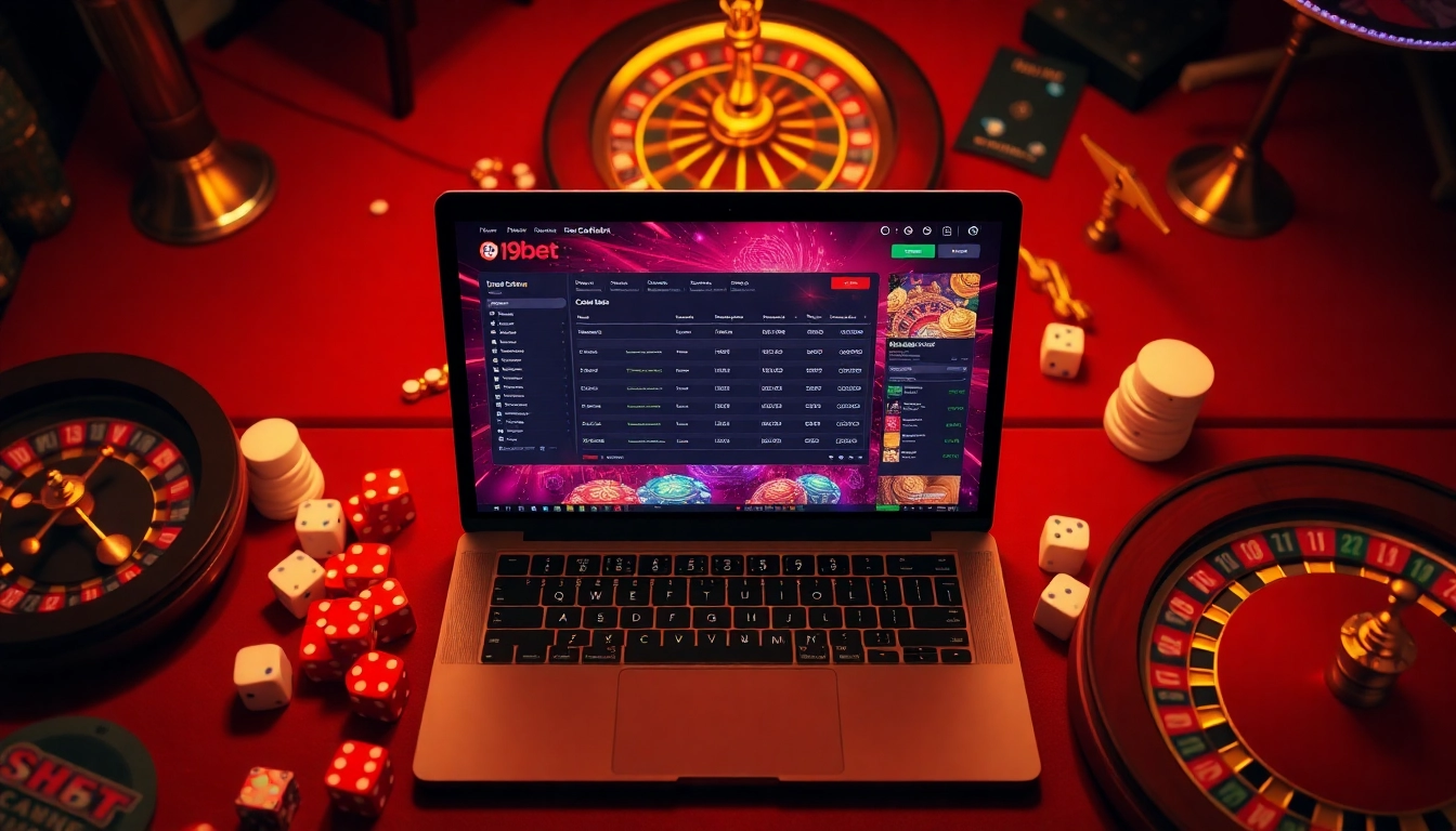 Experience the excitement of i9bet with this vibrant casino interface blending digital and traditional elements.