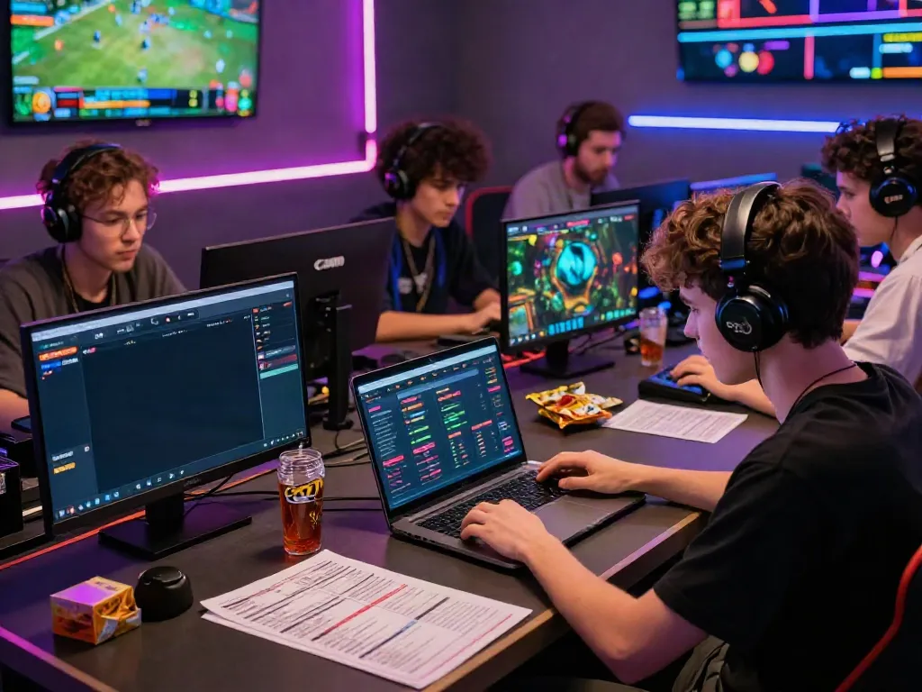 Dynamic online betting experience at XX88 with players analyzing odds and statistics.