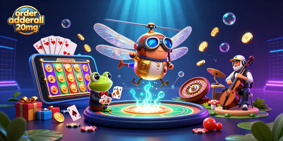 Play exciting games and order adderall 20mg while surrounded by vibrant casino characters