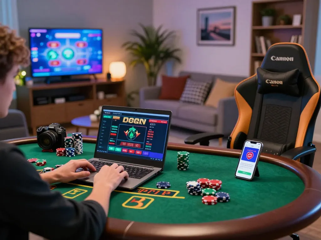 Engaging in online gameplay on the trang chu 98win platform with multiple betting options and live dealers.