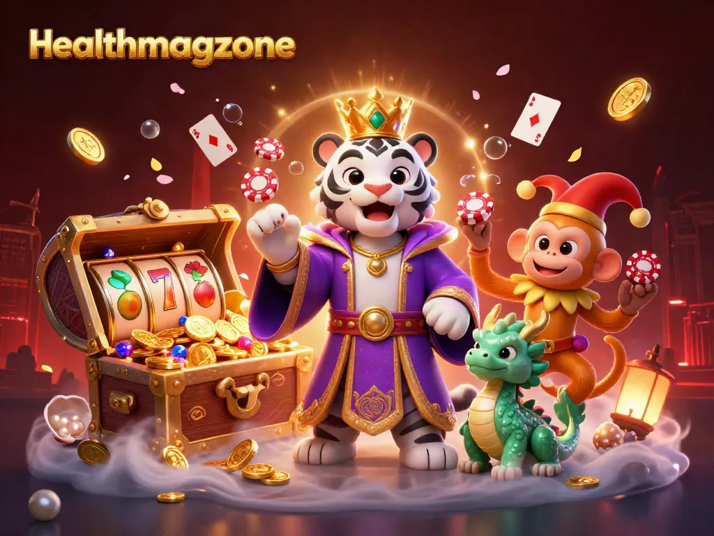 Menggoda pemain di healthmagzone dengan slot pemenang dan jackpot besar, menampilkan karakter mengesankan.