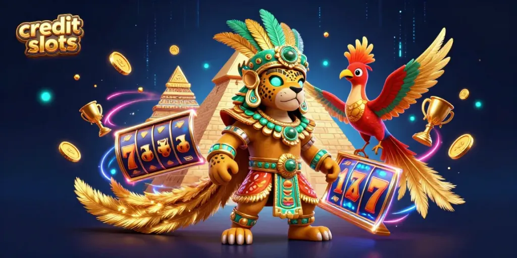 Engage with exciting credit card slots at vibrant casinos featuring jackpot reels, trophies, and dynamic gameplay!